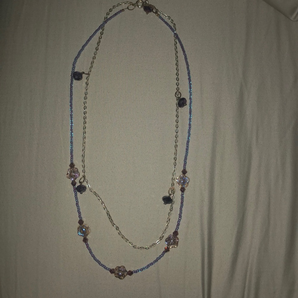 Purple Beaded necklace